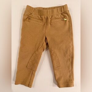 Janie and Jack Tan Toddler Equestrian Leggings, 12-18m